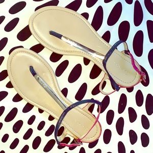 Calvin Klein t-strap sandals sz9